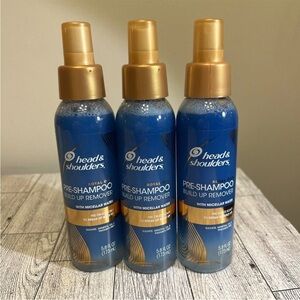 Head & Shoulders Pre-Shampoo Build Up Remover with Micellar Water 3 @ 5.8oz Each